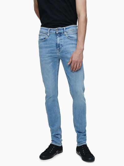 Calvin Klein Ruhák HU919665 | Calvin Klein CK ONE CKJ 016 Férfi Farmernadrág Világos Kék
